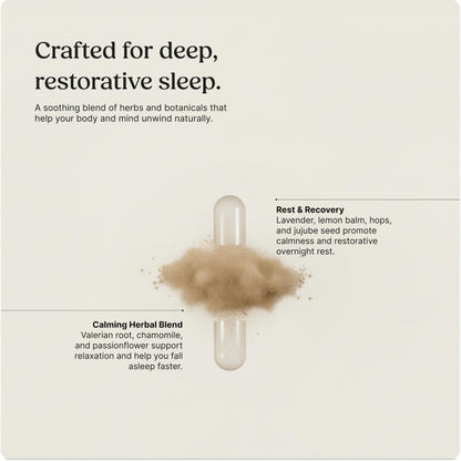 Greenworks Nature's Rest Melatonin-Free Sleep Aid | Organic Herbal Blend (60 Count)