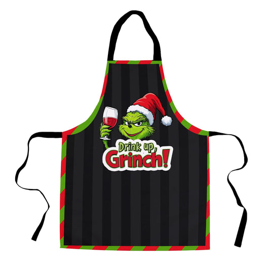 Grinch Drinks -  Adult Apron