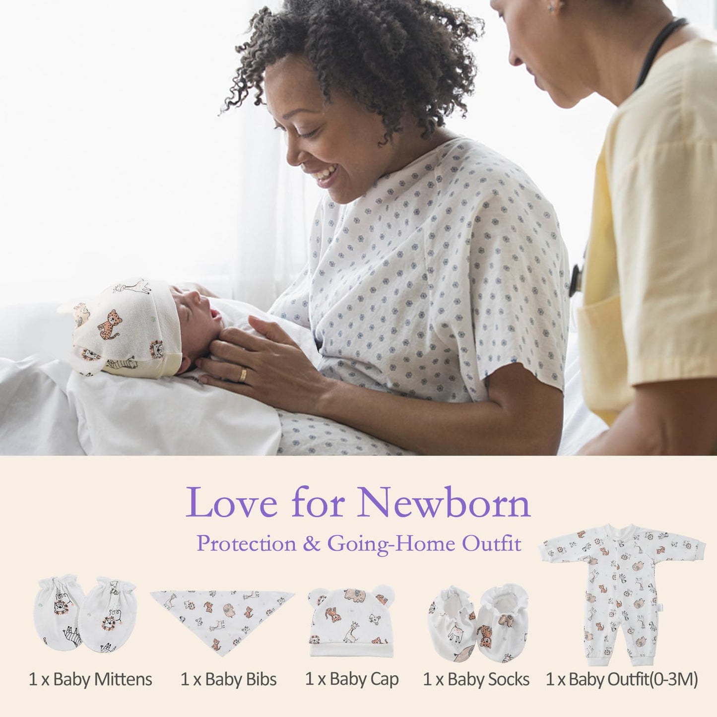 GROWNSY Postpartum Mom & Baby Essential Kits | Recovery & Hospital Essentials