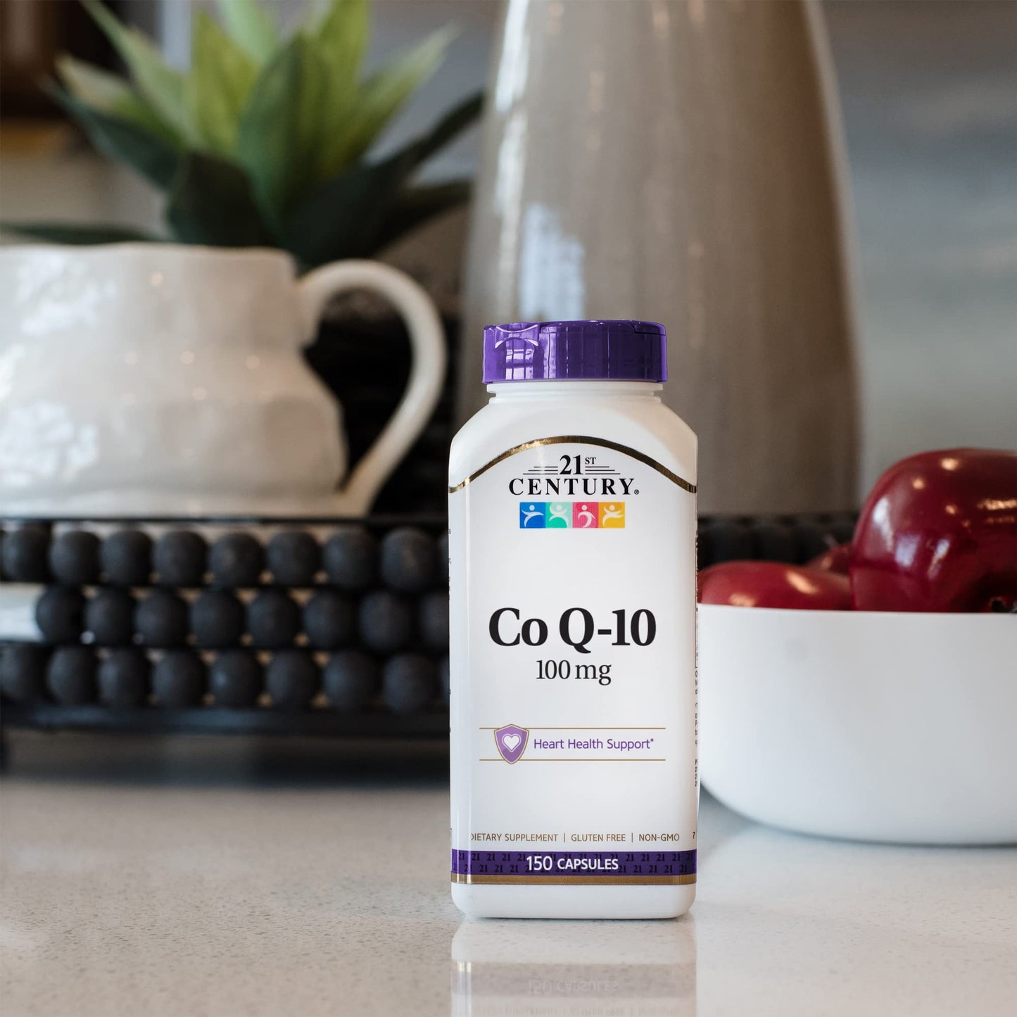 21st Century CoQ10 100 mg, 150 Capsules | Heart Health Support