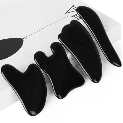 airogym Guasha Massage Tool – 4pc Natural Gua Sha Board Set