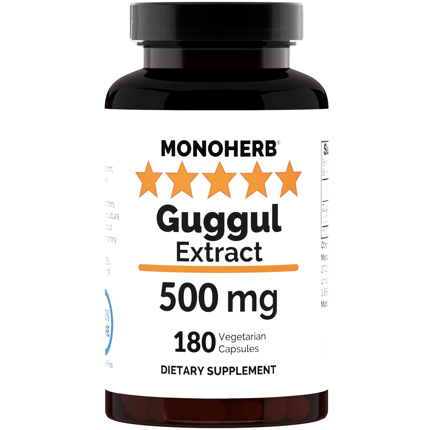 MONOHERB Guggul Extract 500 mg - 180 Capsules