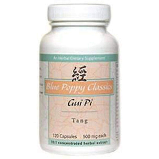 Gui Pi Tang (120 Capsules, 500mg Each) - Blue Poppy | Traditional Chinese Medicine