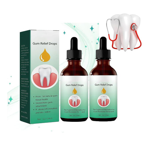 Gum Relief Drops – DentiZen Natural Gum Liquid Drops for Teeth & Gums | 2 Pcs