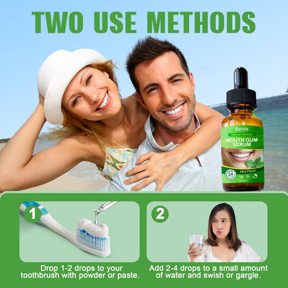 Gum Restore Drops – Bad Breath Treatment for Adults | Gum Regrowth for Receding Gums, Dry Mouth, Alcohol-Free Mint 60ML