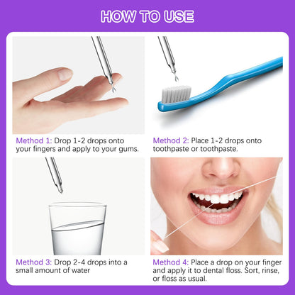 Gum Restore Drops - 60ml Gum Repair for Receding Gums & Fresh Breath