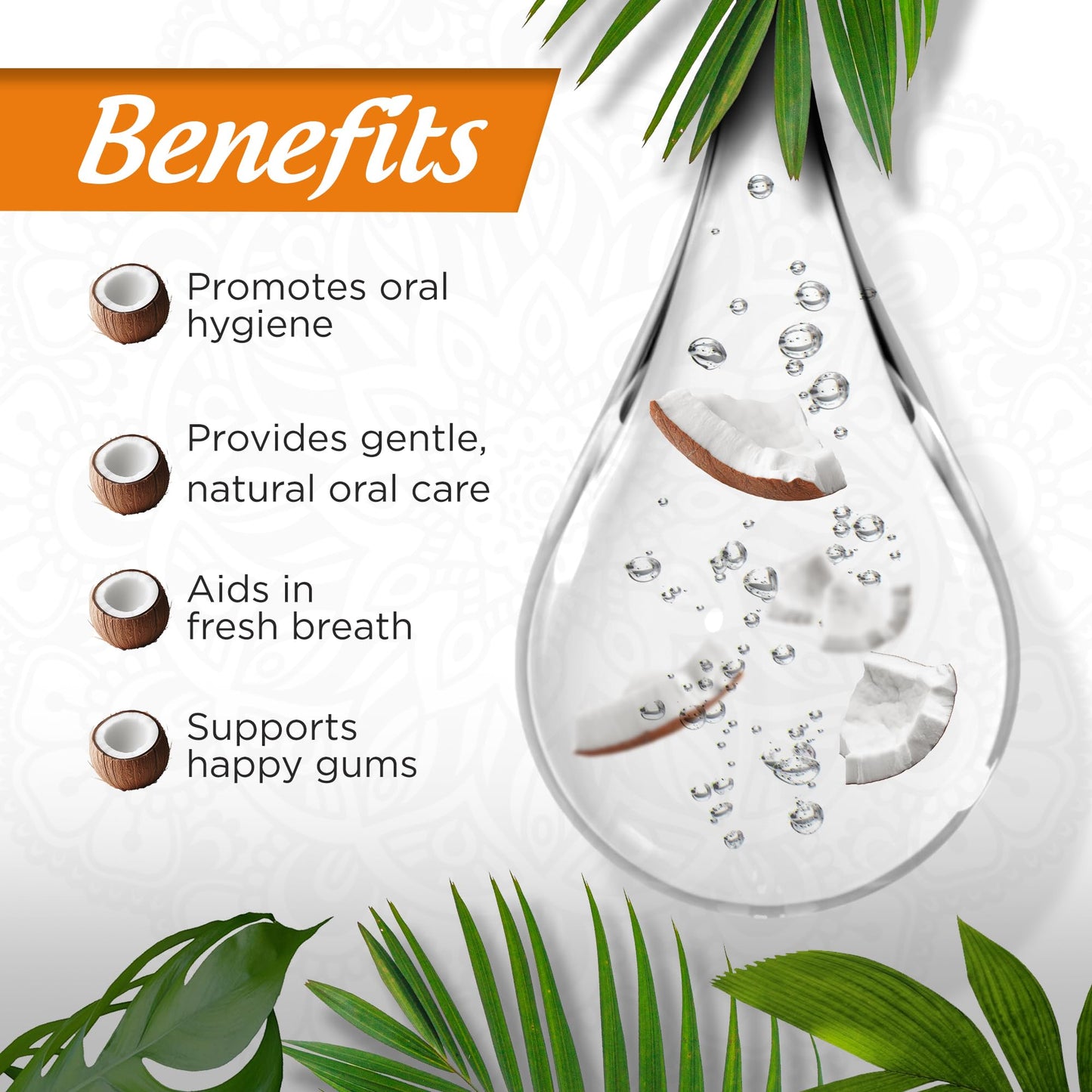 GuruNanda MCT Oil Pulling Mouthwash – Pure Coconut Oil, Unflavoured, Alcohol-Free, 8 Oz