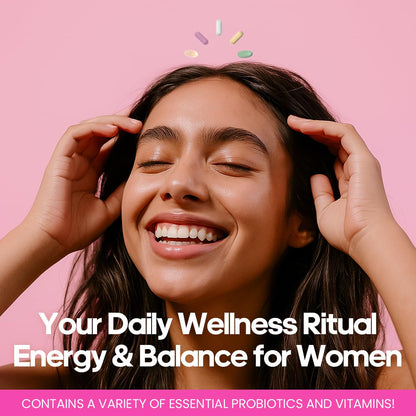 Women's Daily Vitamin Packs – All-in-One Multivitamin with Probiotics, D3+K2, NR1000 & Ashwagandha