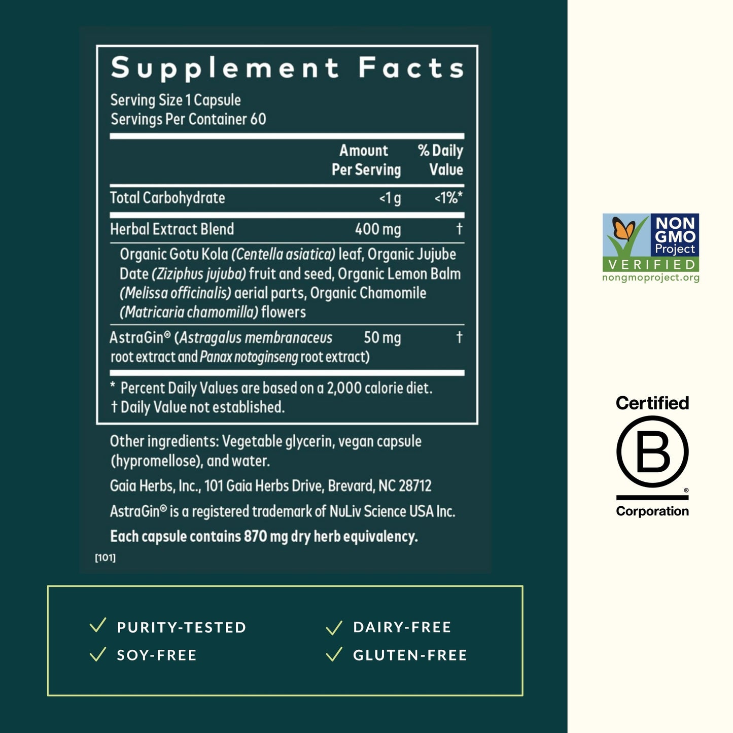 Gaia Herbs Gut Revival - Herbal Digestive Support for Gut Health | 60 Vegan Capsules | Free from Dairy, Soy & Gluten
