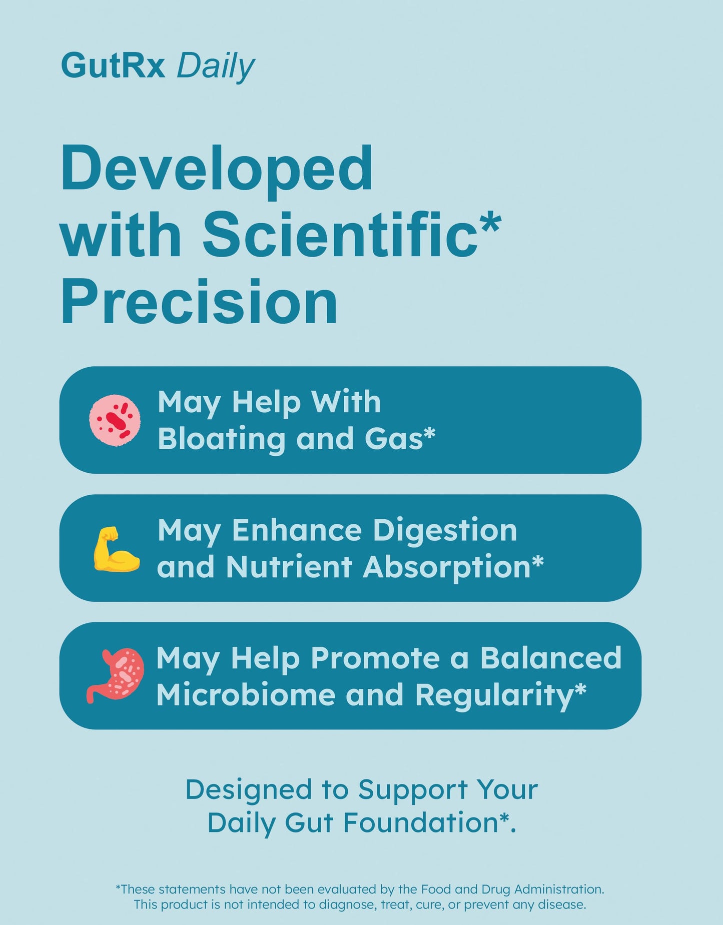 GutRx Daily Probiotics for Women & Men – 61 Billion CFU, Enteric Coated, Gluten Free