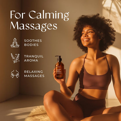 Gya Labs Lavender Massage Oil – 6.76 Fl Oz, Non-Greasy for All Skin Types
