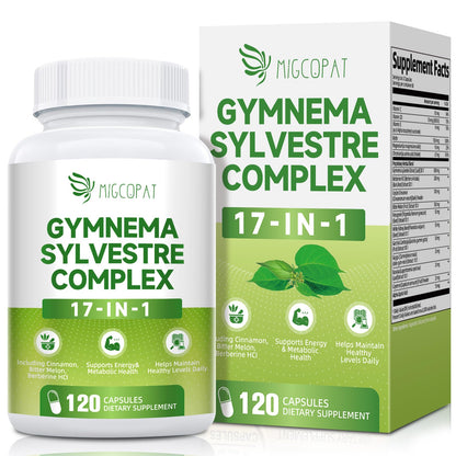 Gymnema Sylvestre 24,000 mg | 17-in-1 Herbal Complex with Berberine, Cinnamon & Chromium