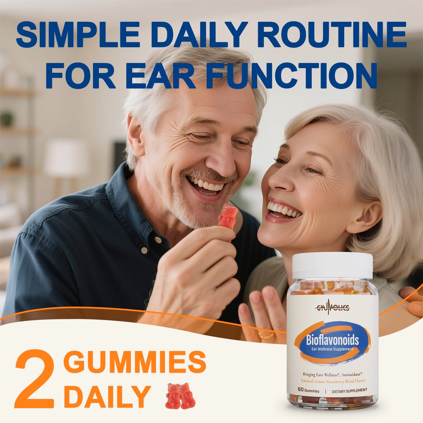 Gyumolics Flavonoid Gummies 3000mg – Bioflavonoid Complex with Hesperidin, Quercetin & Vitamin C – 120 Gummies