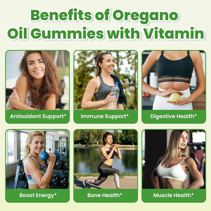 GZ HAOYUAN Oregano Gummies with Black Seed Oil & Vitamin D3