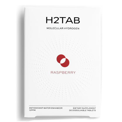 H2TAB Hydrogen Tablets – 12 PPM Molecular Hydrogen for Drinking Water (30 Count, Raspberry) – Antioxidants, Cellular Health & Recovery