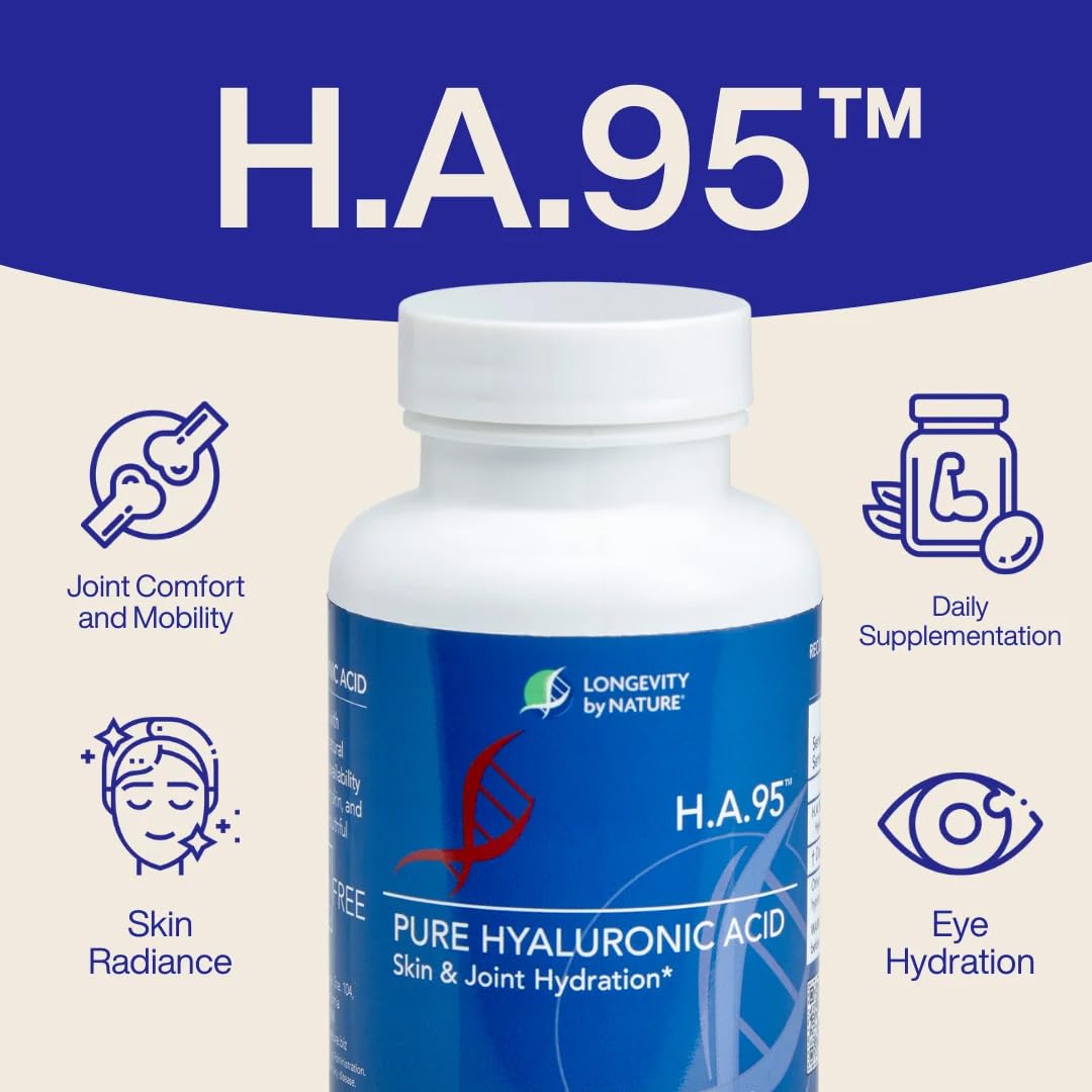 Longevity by Nature H.A.95 Hyaluronic Acid – Joint & Skin Hydration