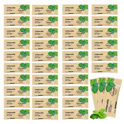HAIFOTRVA 50 Pack Too Small Bulk Travel Size Toothpaste – 0.105 oz Mint Mini for Hotels & Guests