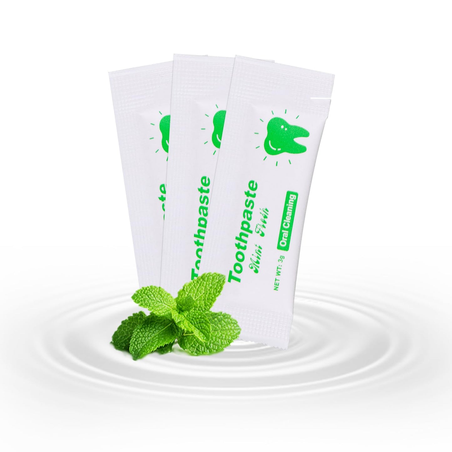 HAIFOTRVA 50-Pack Travel Size Toothpaste – 0.105 oz Mint for Hotels