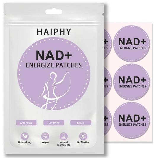 Haiphy NAD+Patches NMNH & Resveratrol – Anti-Aging & Metabolism Support | 8-Hour Release | 30 Count