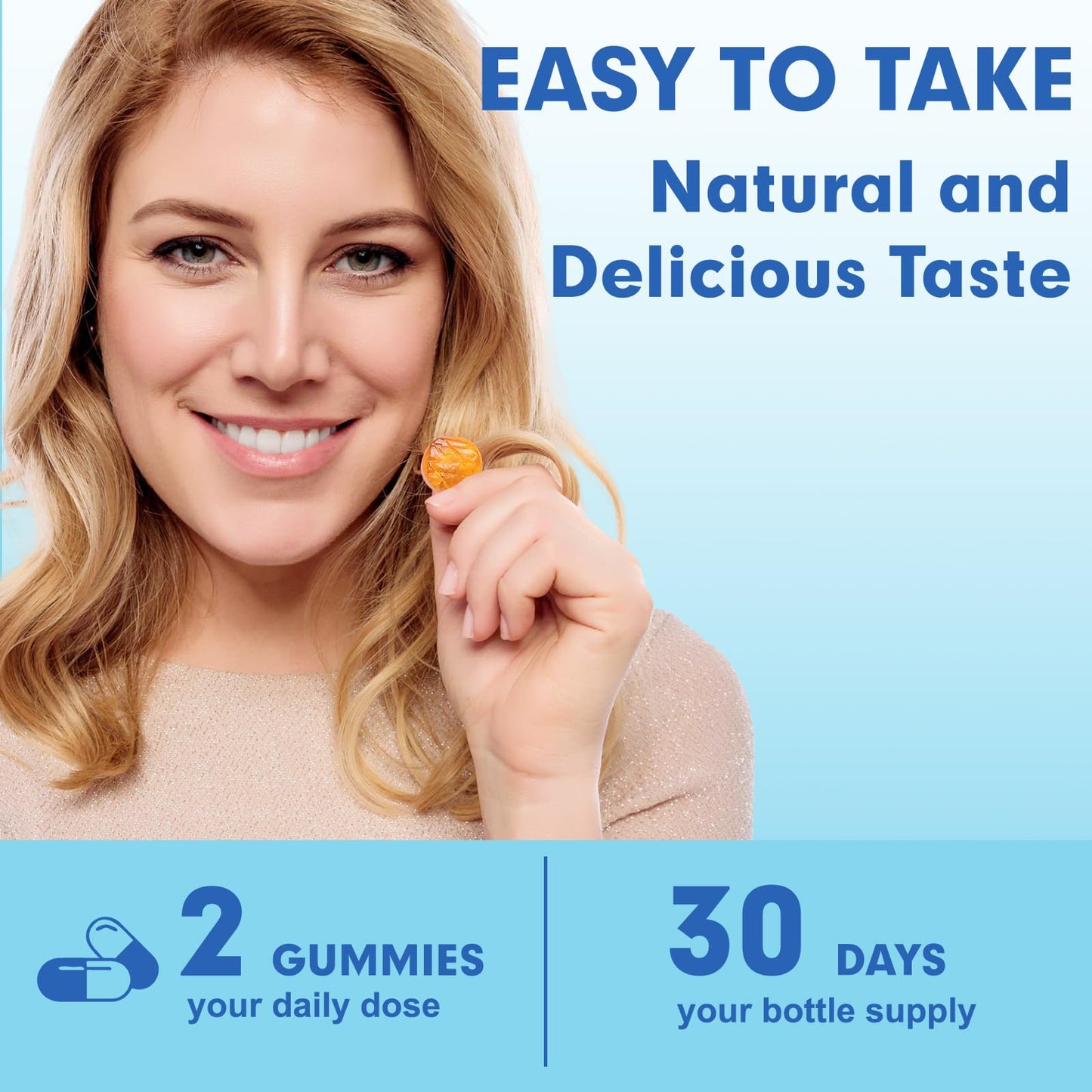 Postpartum Hair Loss Vitamin Gummies – Vegan Biotin, Collagen & Folate (60 Gummies)
