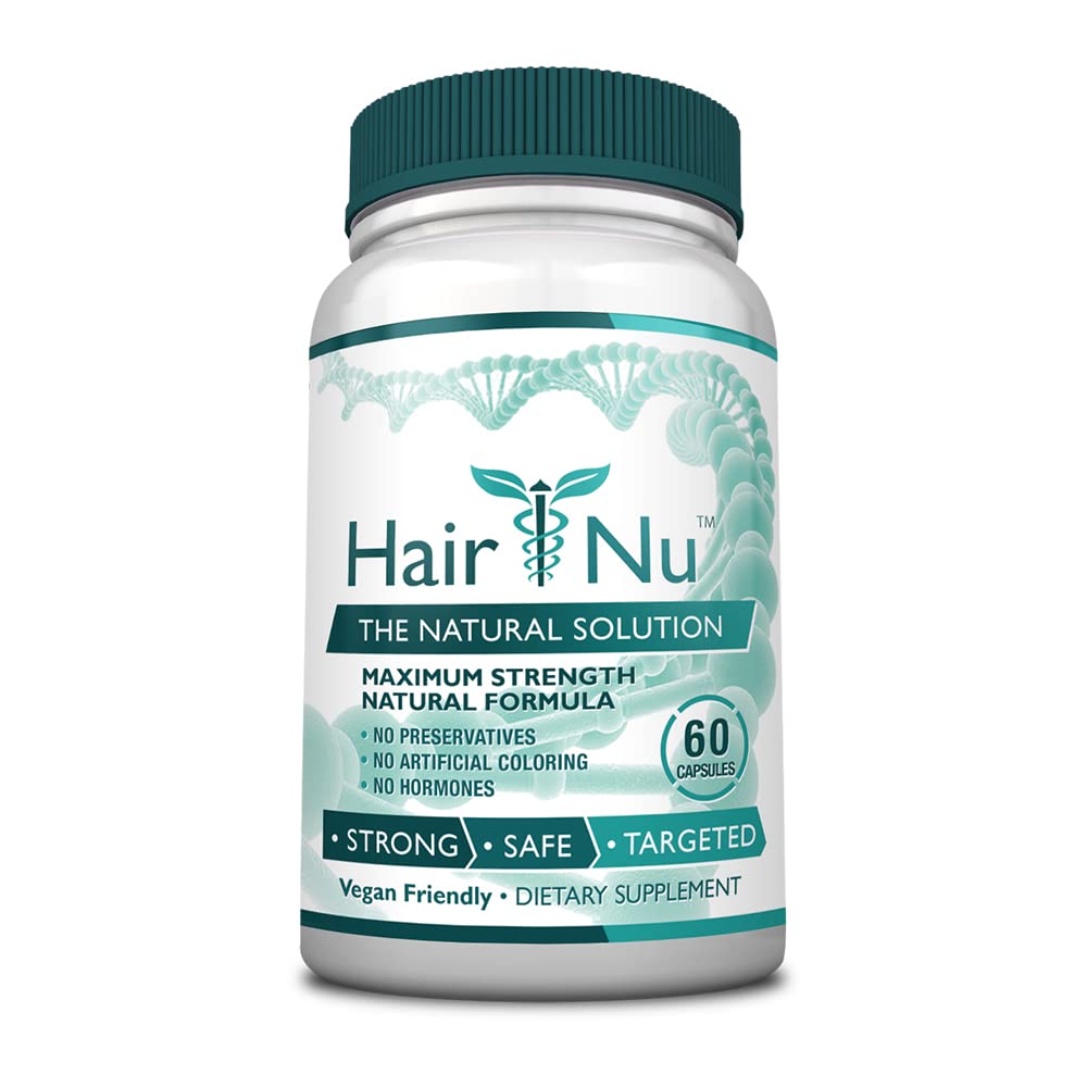 HairNu Natural Hair Growth Solution – 60 Capsules (1 Bottle)