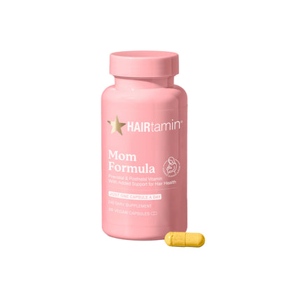 HAIRtamin MOM – Vegan Prenatal & Postnatal Hair Vitamins for Pregnancy & Breastfeeding