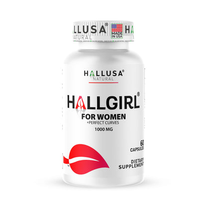 Hallusa Natural HALLGIRL Aguaje Curves Capsules – 1000mg for Women (60 Capsules)