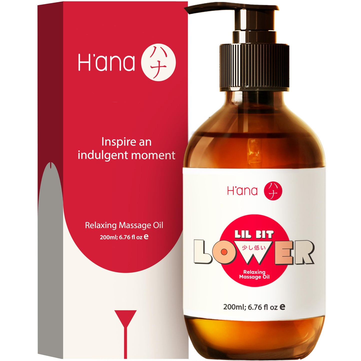 H'ana Relaxing Massage Oil – 6.76 Fl Oz | Pure Vanilla Body Oil