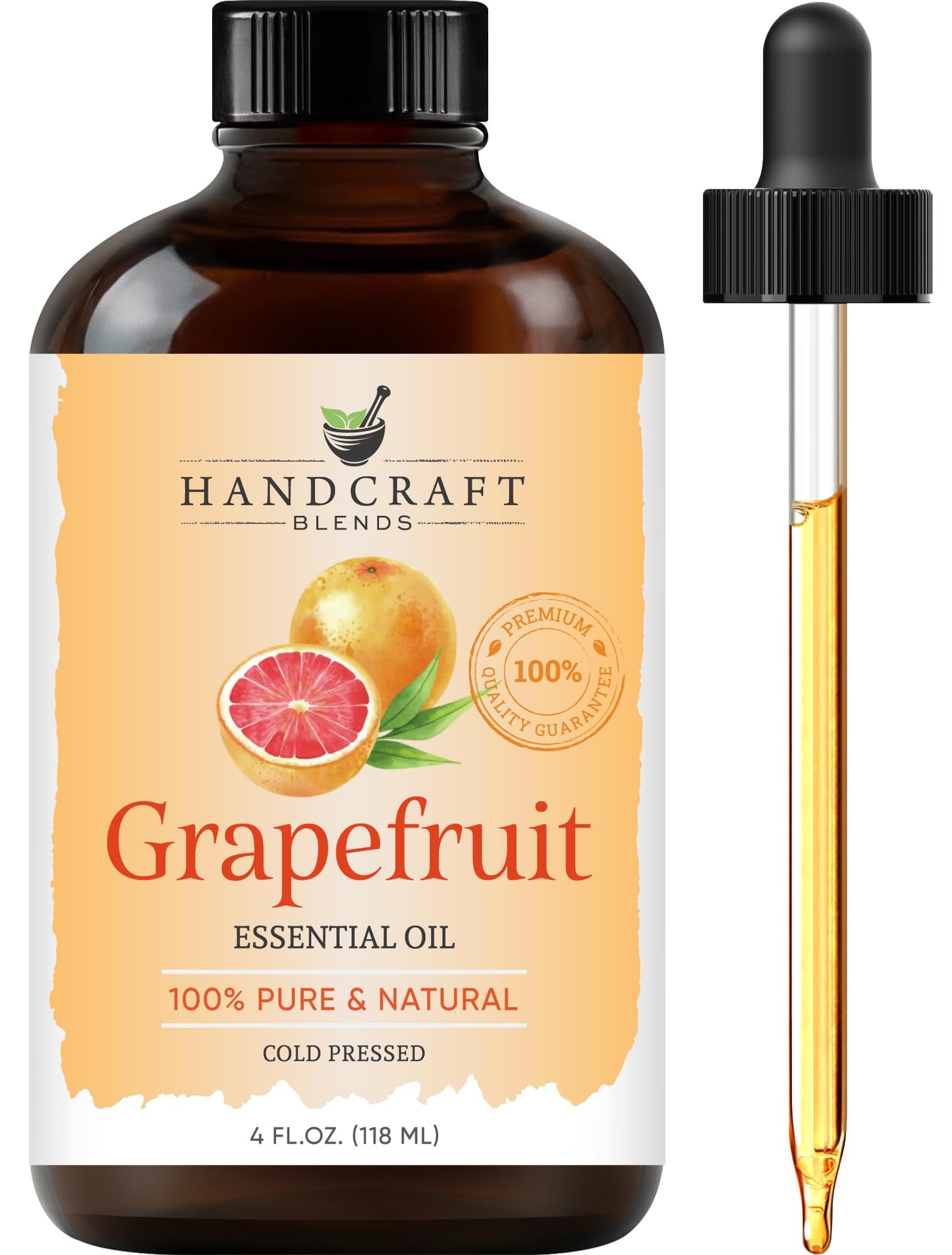 Handcraft Blends Grapefruit Essential Oil – 4 oz, Pure & Natural