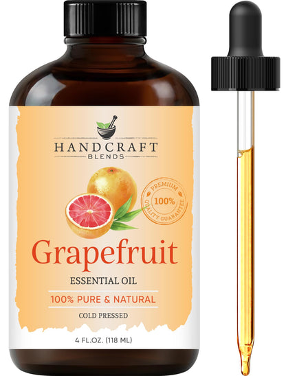 Handcraft Blends Grapefruit Essential Oil – 4 oz, Pure & Natural