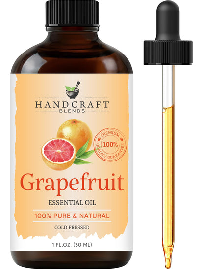 Handcraft Blends Grapefruit Essential Oil - 1 fl oz | 100% Pure & Natural, Premium Grade