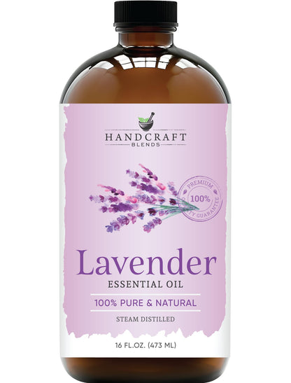 Handcraft Blends Lavender Essential Oil – 16 fl oz | 100% Pure & Natural