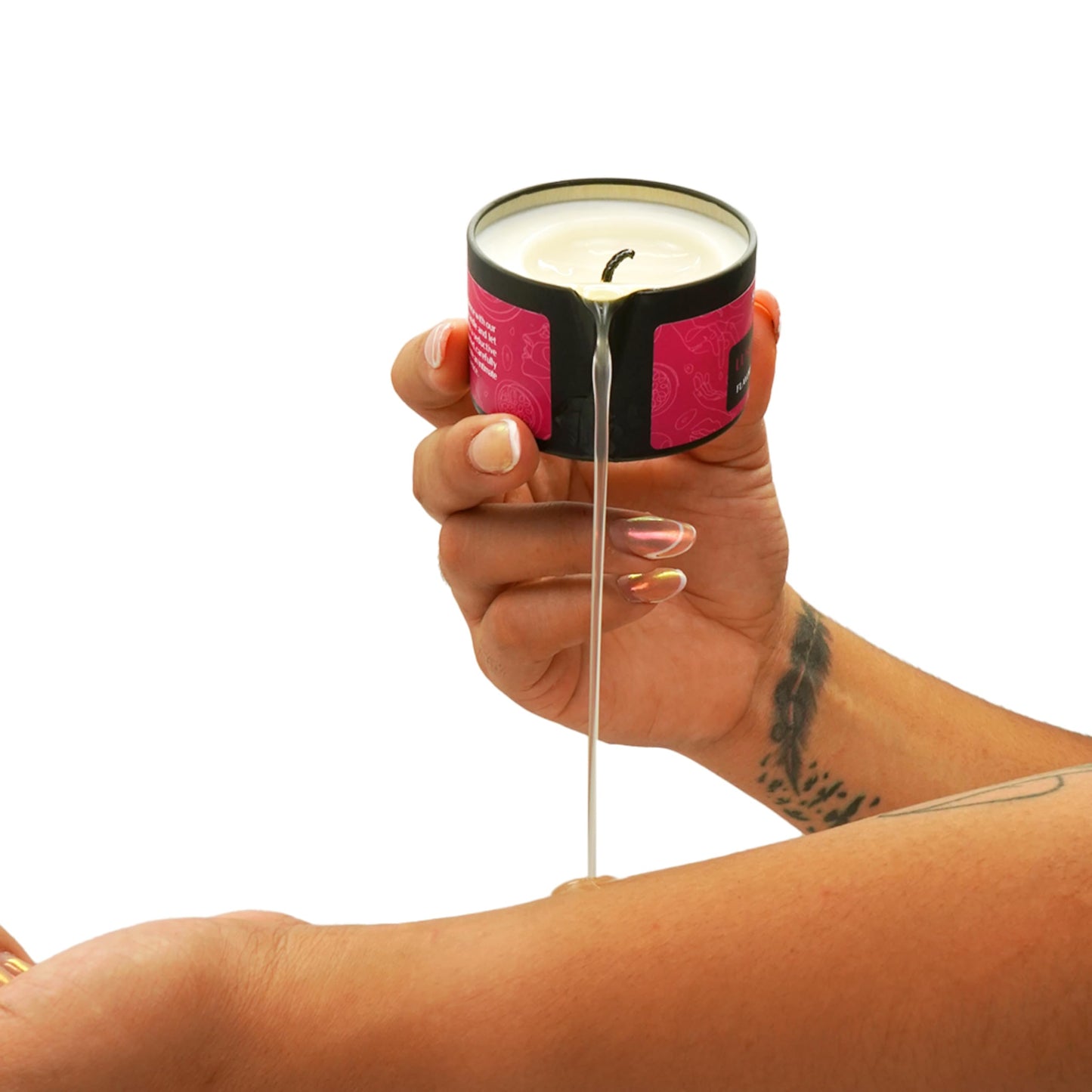 Tropical Scented Massage Oil Candle – Vegan Full Body Massage & Home Spa