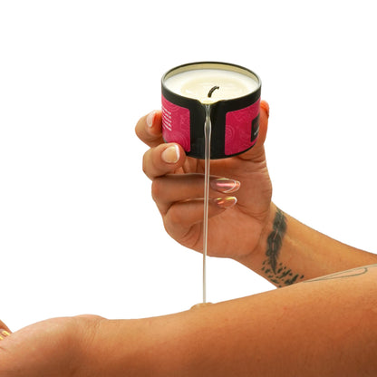Tropical Scented Massage Oil Candle – Vegan Full Body Massage & Home Spa