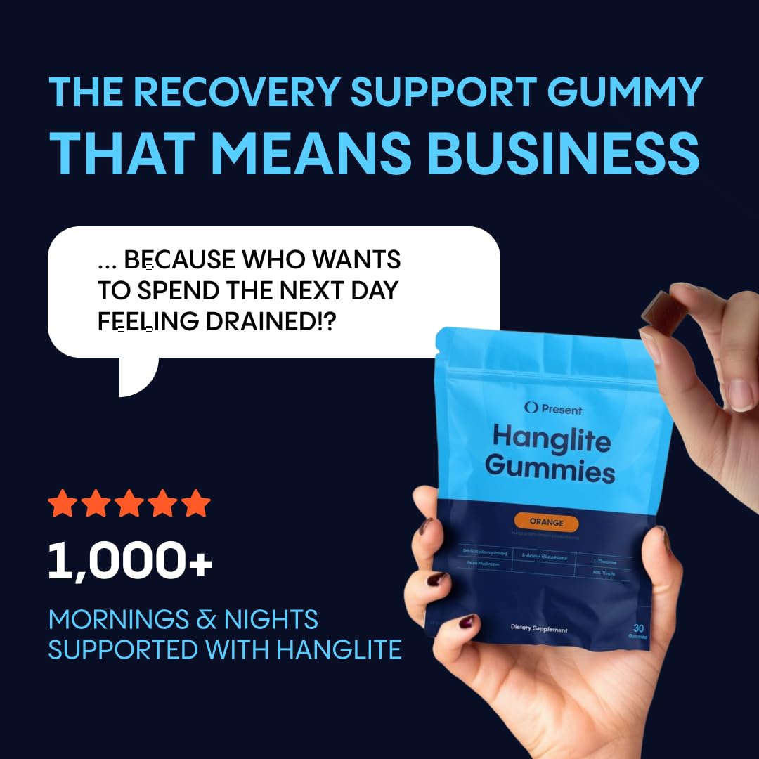 Hanglite Gummies – Liver Support & Post-Drinking Recovery (Orange)