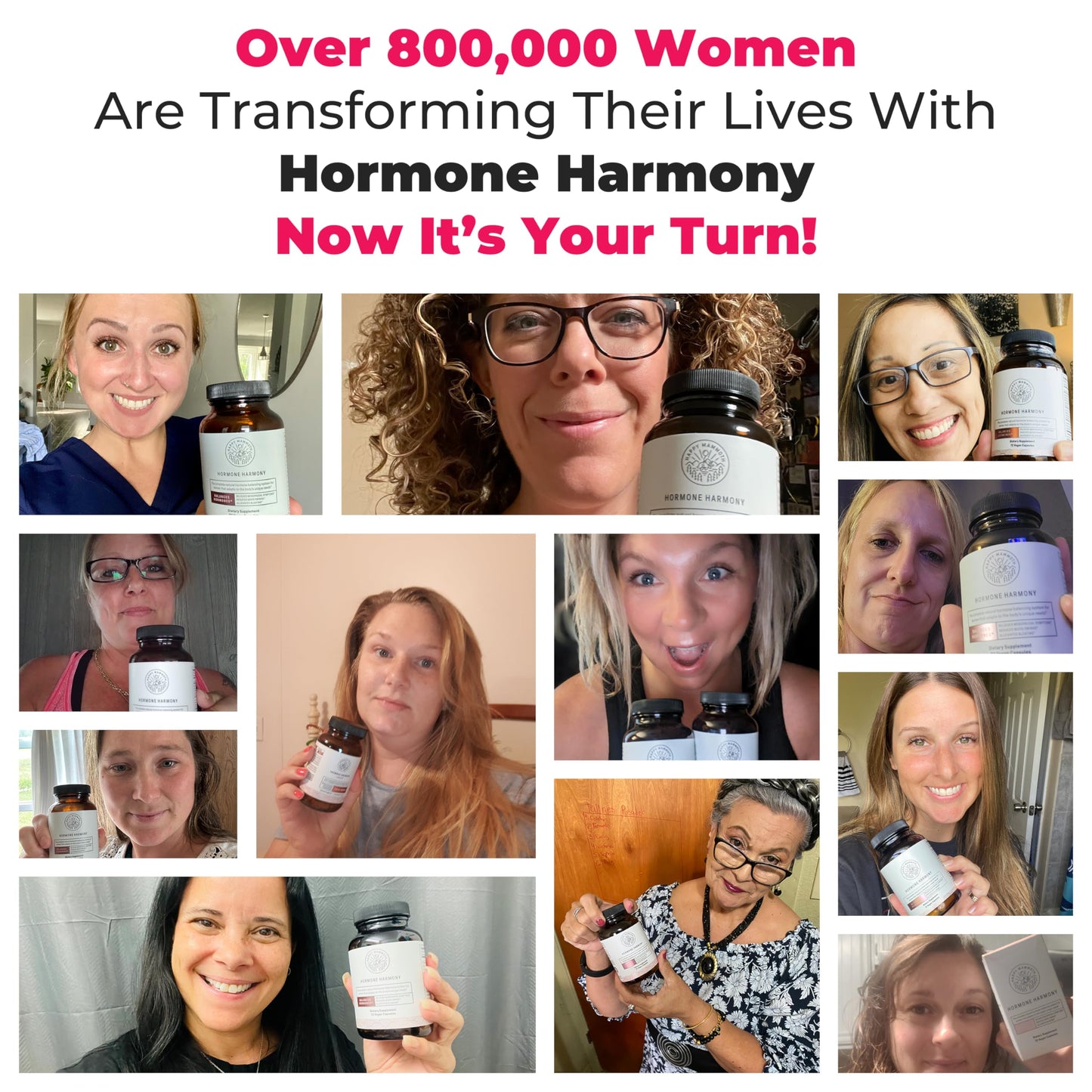 Happy Mammoth Hormone Harmony — Natural Hormonal Support for Women, 72 Capsules