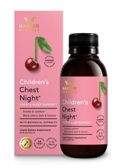 Harker Herbals Children's Chest Night Herbal Syrup | Nighttime Sleep Support
