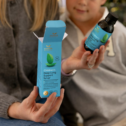 Harker Herbals Children's Deep Lung Support Syrup - Plant-Based, Natural Mint