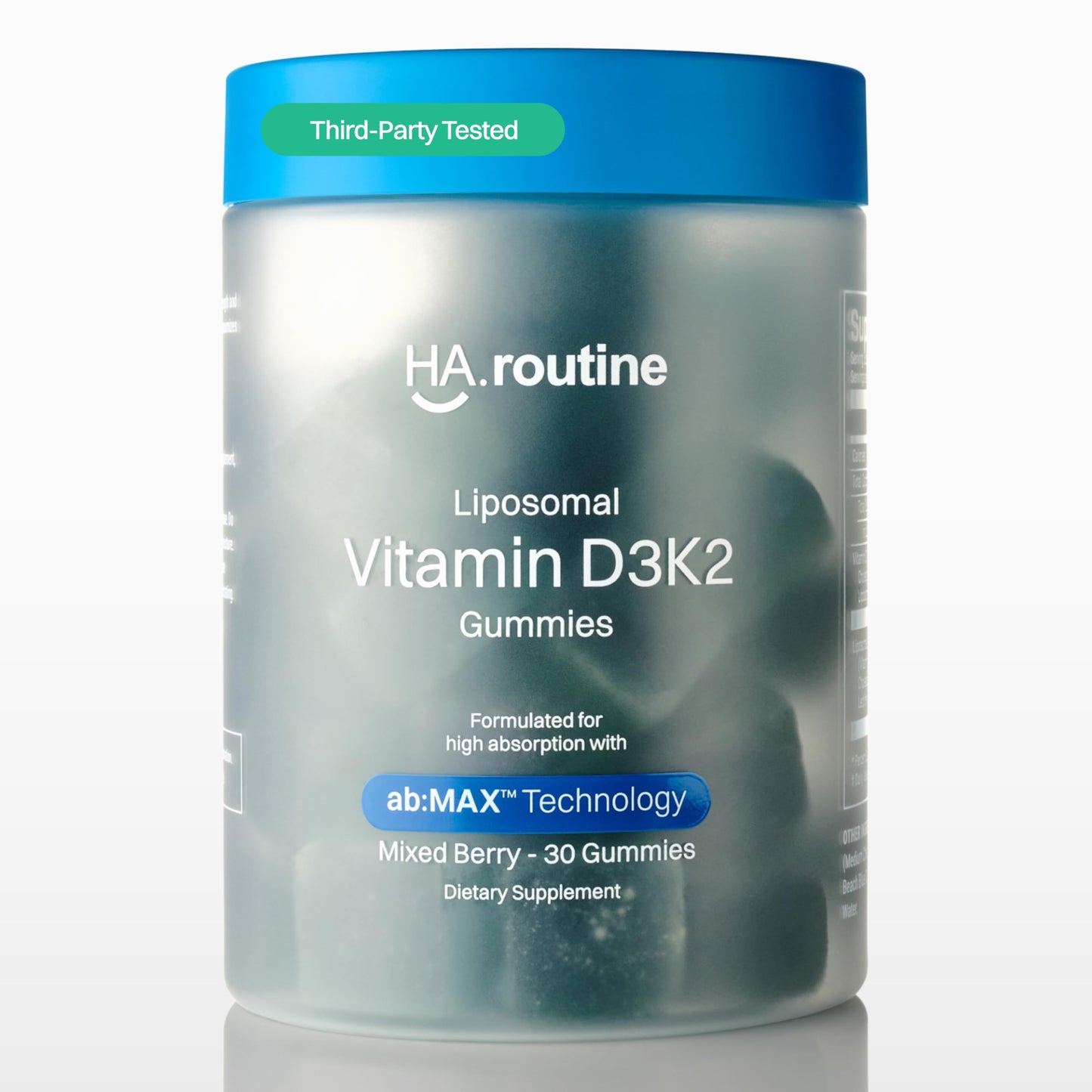 Haroutine Liposomal Vitamin D3 + K2 Gummies – Mixed Berry, 5000 IU D3 & 100 mcg MK-7, Non-GMO, 30 Servings