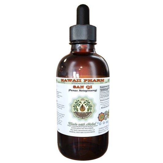 Hawaii Pharm San Qi (Tian Qi) Alcohol-Free Liquid Extract - 2 fl oz USA