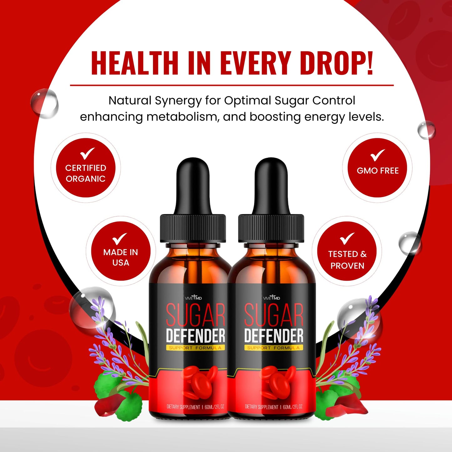 Sugar Defender Drops – VIVE MD Official Formula (Sugar Defender 24 & Liquid)