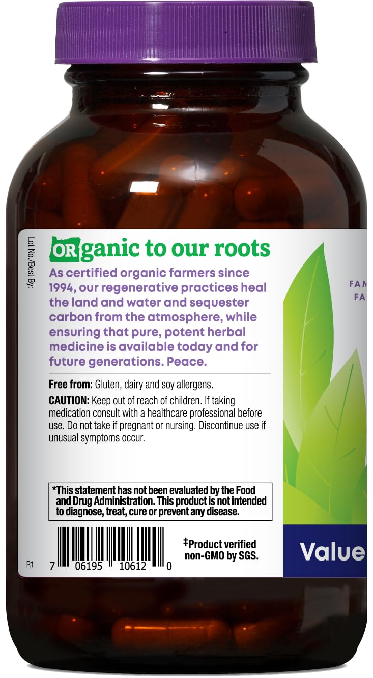 Oregon's Wild Harvest Hawthorn – 180 Vegan Capsules, USDA Organic