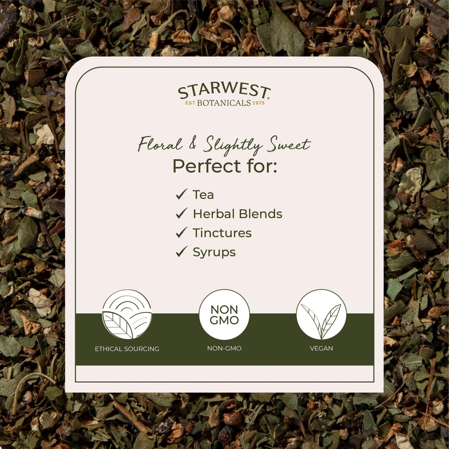 Starwest Botanicals Organic Hawthorn Leaf & Flower C/S – 1 lb (Crataegus laevigata)