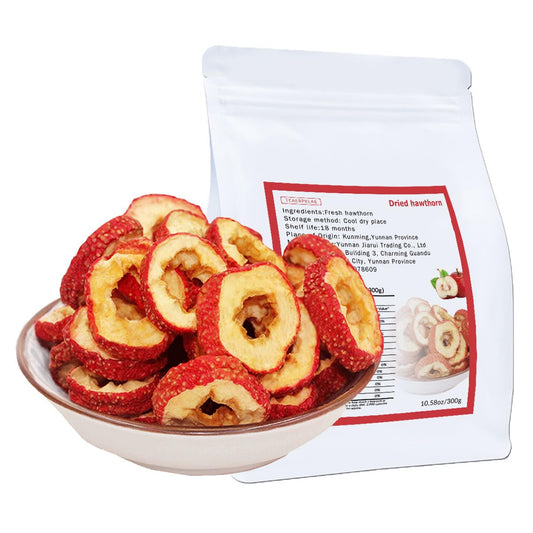 Hawthorn Slices 10.6oz / 300g – Hollow Seedless Hawthorn for Tea