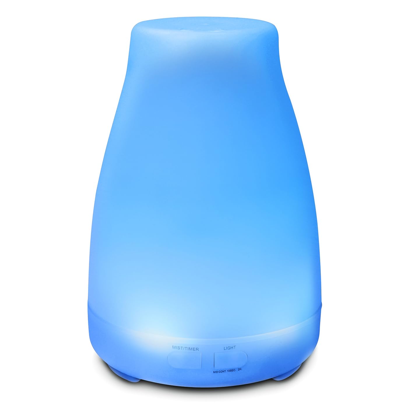 HDE Essential Oil Diffuser Aromatherapy – 7 Color LED, Auto-Off, Portable Humidifier (White)