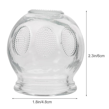 Healifty Glass Cupping Therapy Set – 6Pcs Vacuum Cupping for Massage & Fatigue Relief
