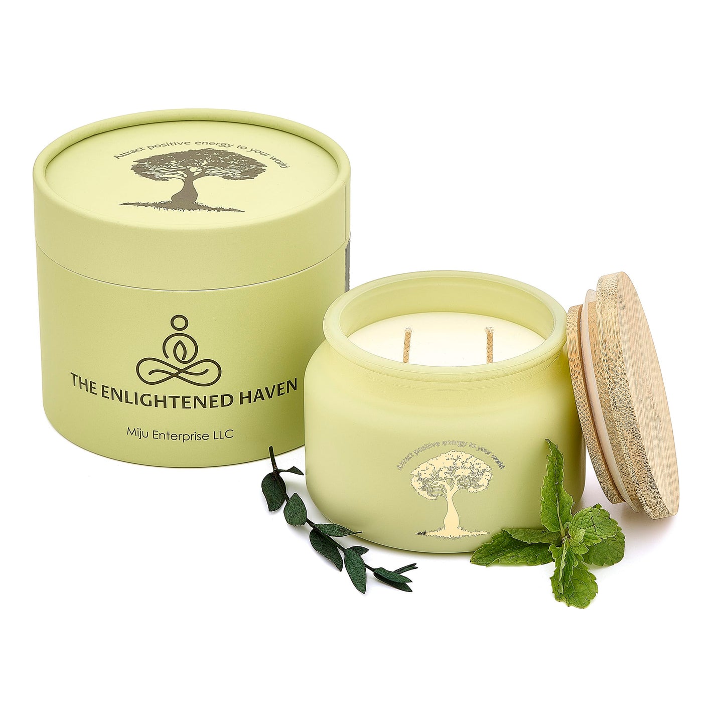 Healing 2-Wick Soy Candle – Eucalyptus & Peppermint | 9.5 oz