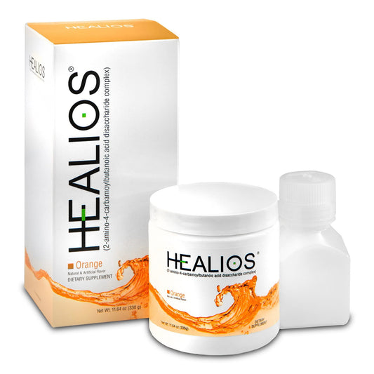 Healios Orange Flavor Glutamine Powder for Oral Health – 11.64 oz