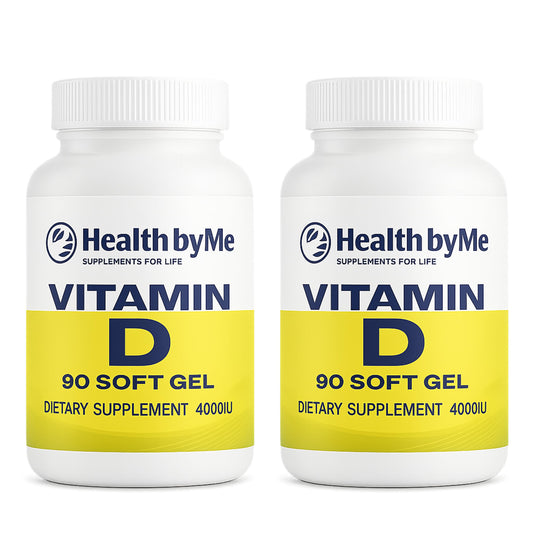 HEALTH BY ME Vitamin D3 4000 IU Softgels – Supports Bones, Teeth, Muscles & Immune Health