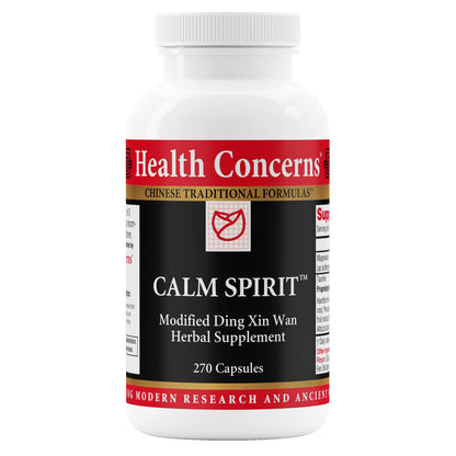 Health Concerns Calm Spirit – Stress Relief Supplement with Chinese Herbal Blend, Magnesium Glycinate & Taurine | 270 Capsules